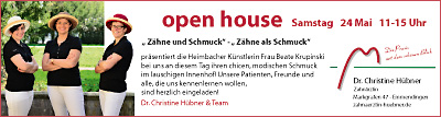 Aktuelles Zahnarzt Emmendingen Dr. Christine Hübner Open House ImpressionenAktuelles Zahnarzt Emmendingen Dr. Christine Hübner Anzeige Open House 2014